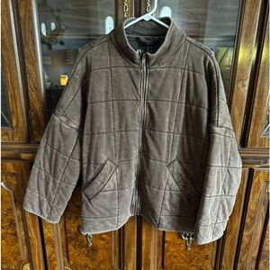 Forever 21 Quilted Zip Jacket